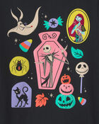 Filles - T-shirt d&rsquo;Halloween &agrave; imprim&eacute; L&rsquo;&Eacute;trange No&euml;l de Monsieur Jack de Disney&copy; - Noir, image 2 sur 2 diapositives