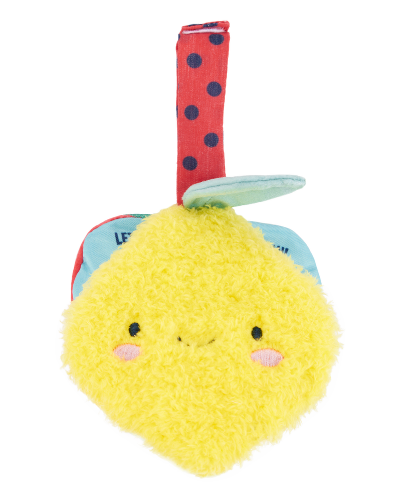Plush Fruit Soft Book & Teether Set, image 1 of 2 slides
