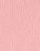Girls Rib Short-Sleeve Dress - Pink, image 3 of 4 slides
