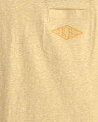 Gar&ccedil;ons - T-shirt manches longues &agrave; logo OKBG - Jaune, image 2 sur 2 diapositives