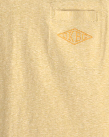 Gar&ccedil;ons - T-shirt manches longues &agrave; logo OKBG - Jaune, 