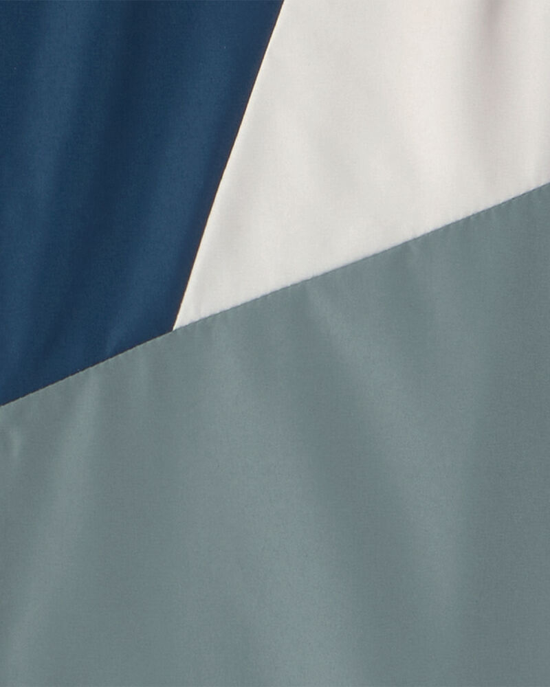 Gar&ccedil;ons - Coupe-vent aux couleurs contrast&eacute;es - Bleu/Vert, image 3 sur 3 diapositives