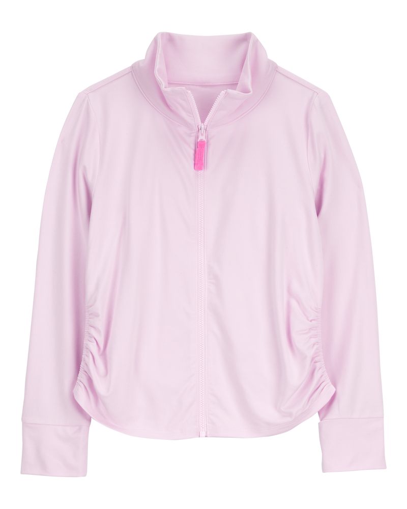 Enfant Blouson en tricot de couleur unie - violet, image 1 sur 3 diapositives