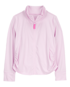 Enfant Blouson en tricot de couleur unie - violet, image 1 sur 3 diapositives