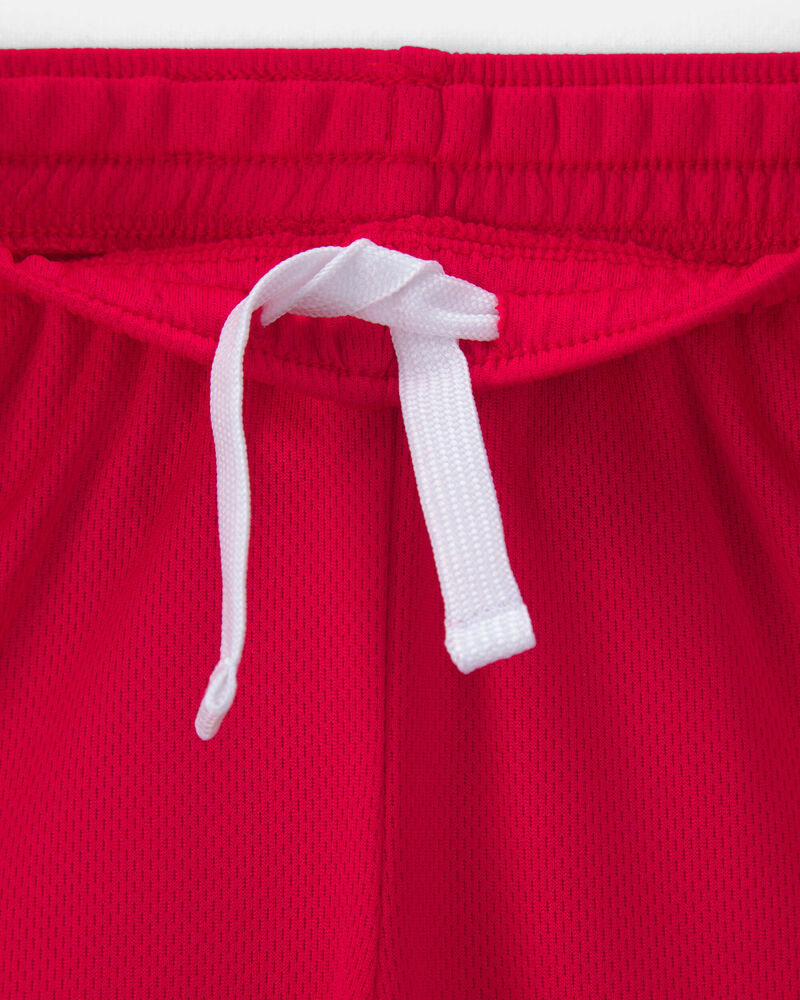 Toddler Umbro Canada Mesh Soccer Shorts - Red/White/Black, image 7 of 8 slides