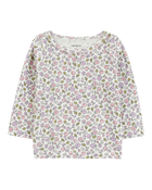 Baby 3-Piece Floral Long-Sleeve Tee, Tights & Chambray Jumper Set, image 3 of 6 slides