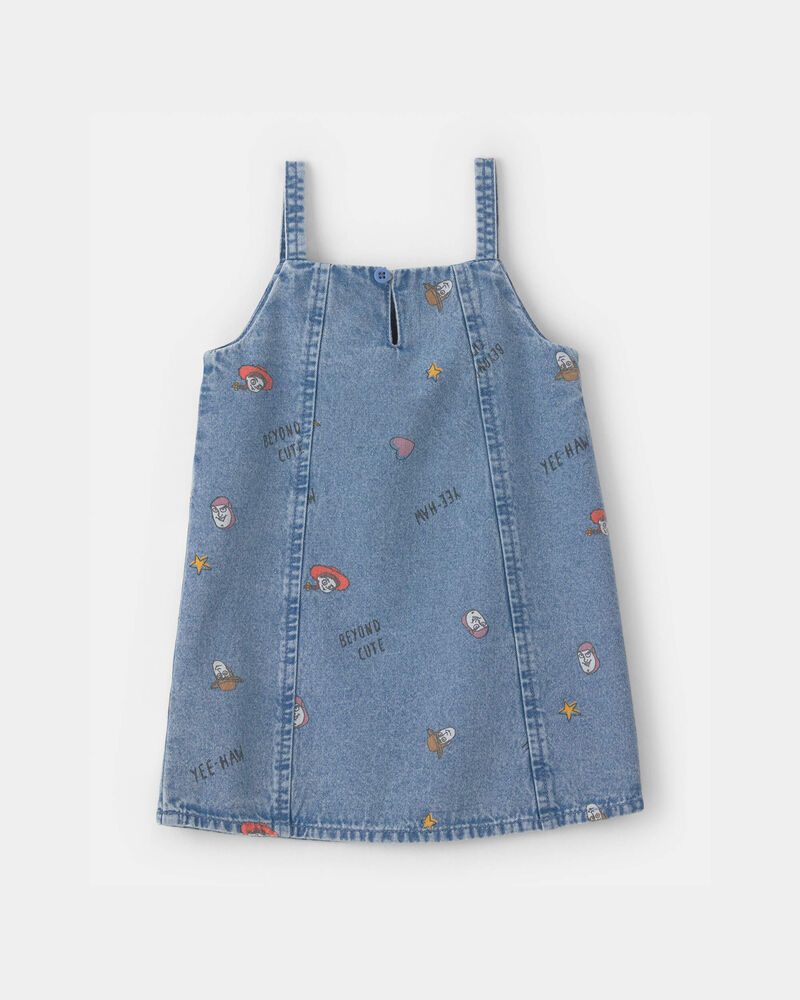 Baby Girl Pixar&copy; Toy Story Chambray Dress - Medium Wash, image 2 of 4 slides