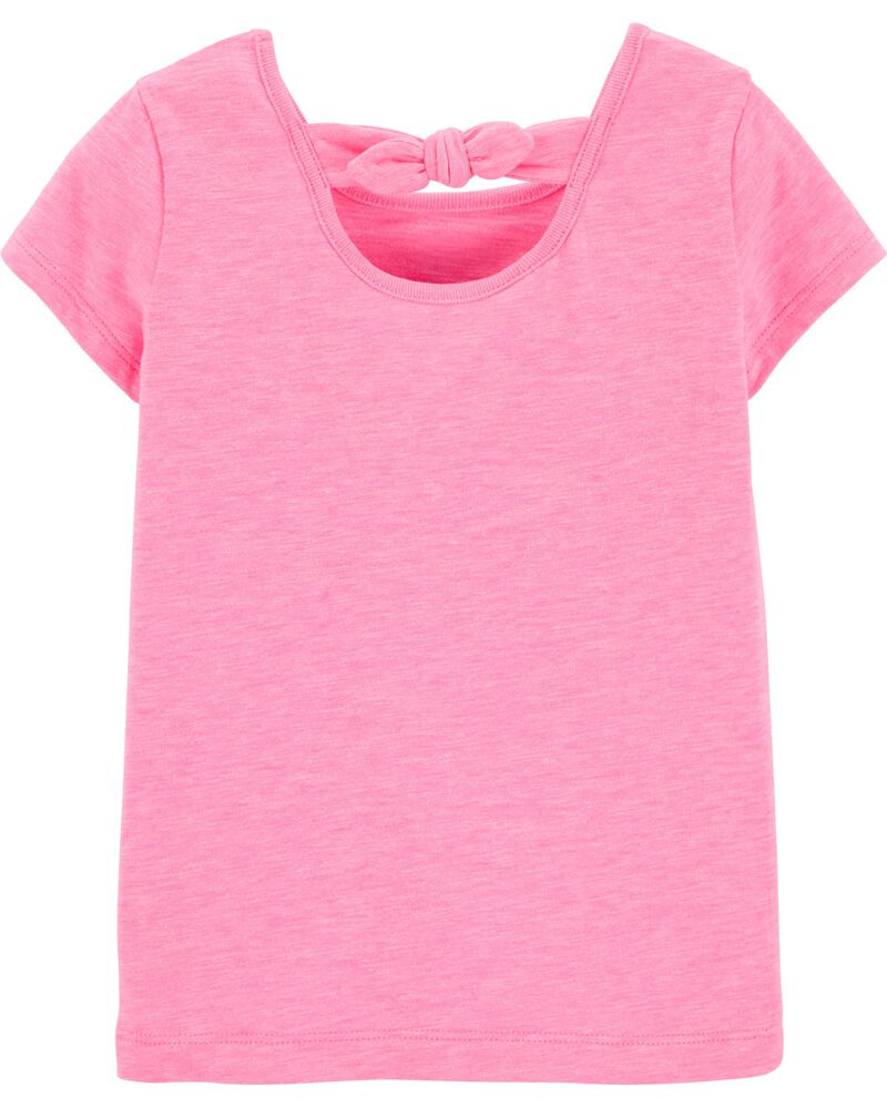 Glitter Necklace Bow Back Tee, image 2 of 3 slides