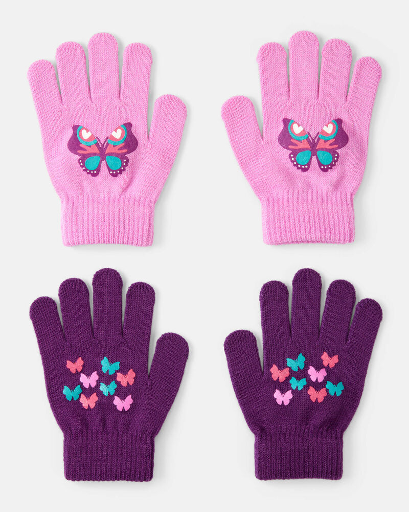 Girls KOMBI 2-Pack Knit Gloves, image 1 of 1 slides