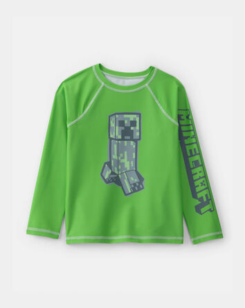 Boys Minecraft&reg; Rashguard - Green, 