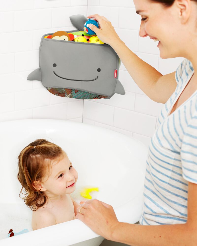 Moby Corner Bath Toy Organizer - Grey, image 4 of 8 slides
