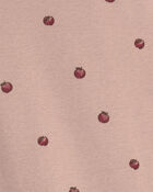 Toddler Girl 2-Piece Organic Cotton Pajamas in Apples, image 3 of 4 slides
