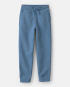 Boys Fleece Drawstring Knit Joggers - Blue, image 1 of 4 slides
