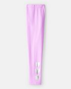 Girls Metallic Heart Pull-On Stretch Cozy Leggings - Purple, image 3 of 6 slides