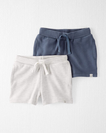 2-Pack Organic Cotton Textured Shorts
, 