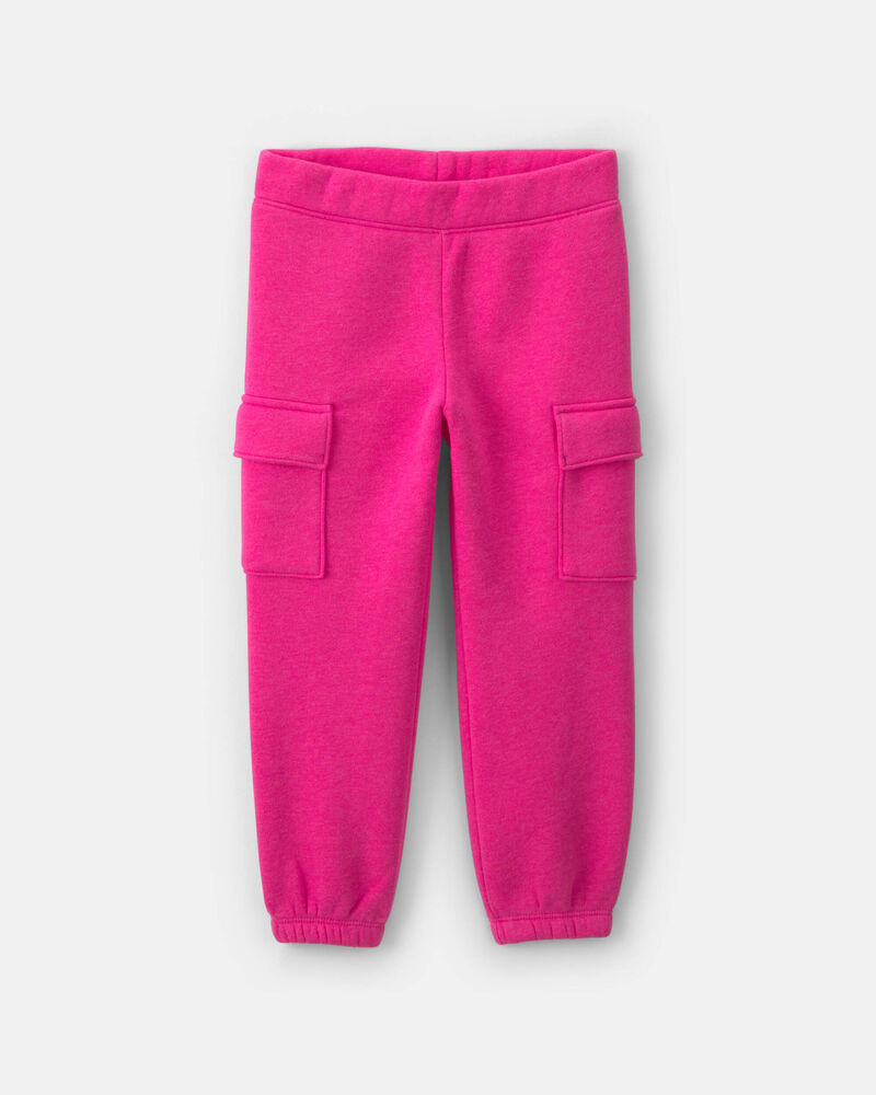 Toute-petit fille - Ensemble en molleton haut &agrave; manches longues &agrave; motif c&oelig;ur et pantalon - Rose, image 2 sur 6 diapositives