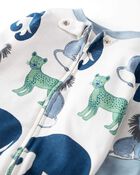 Baby Organic Cotton Sleeper Pyjamas in Wildlife Print, image 3 of 4 slides