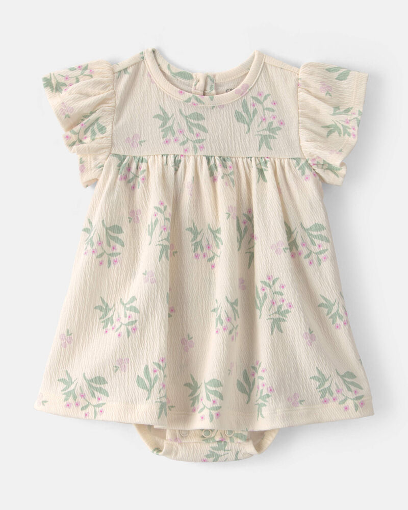 Baby Girl 2-Piece Floral Cardigan Dress Set - Purple, image 3 of 6 slides