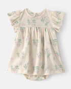 Baby Girl 2-Piece Floral Cardigan Dress Set - Purple, image 3 of 6 slides