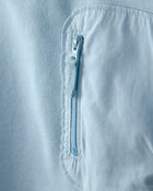 Baby Boy French Terry Zipper Pullover Sweatshirt - Blue, image 2 of 4 slides