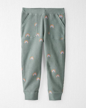 Tout-petit - Ensemble 2 pi&egrave;ces haut et pantalon en tricot gaufr&eacute; de coton biologique, 