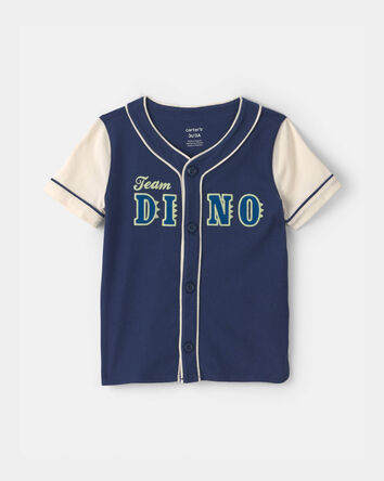 Toddler Boy 'Team Dino' Jersey - Navy Blue, 