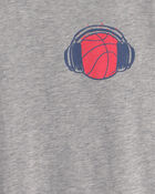 Gar&ccedil;ons - T-shirt &agrave; imprim&eacute; basketball &laquo;Streetball&raquo; - Gris, image 3 sur 4 diapositives