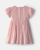 Toddler Girl Poplin Dress - Pink, image 1 of 4 slides