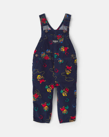B&eacute;b&eacute; - Salopette en velours c&ocirc;tel&eacute; &agrave; motif ourson &ndash; Bleu marine, 
