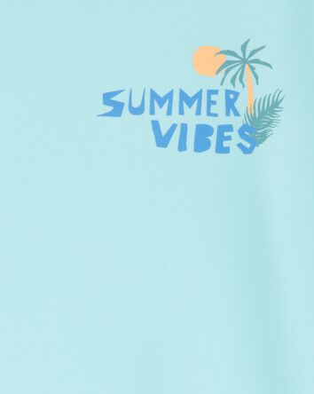 Kid Summer Vibes Short-Sleeve Rashguard, 
