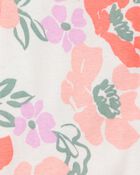 Baby 1-Piece Floral 100% Snug Fit Cotton Footie Pyjamas, image 2 of 3 slides
