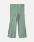 Toddler Girl Cotton Pull-On Stretch Flare Leggings - Green, image 2 of 4 slides
