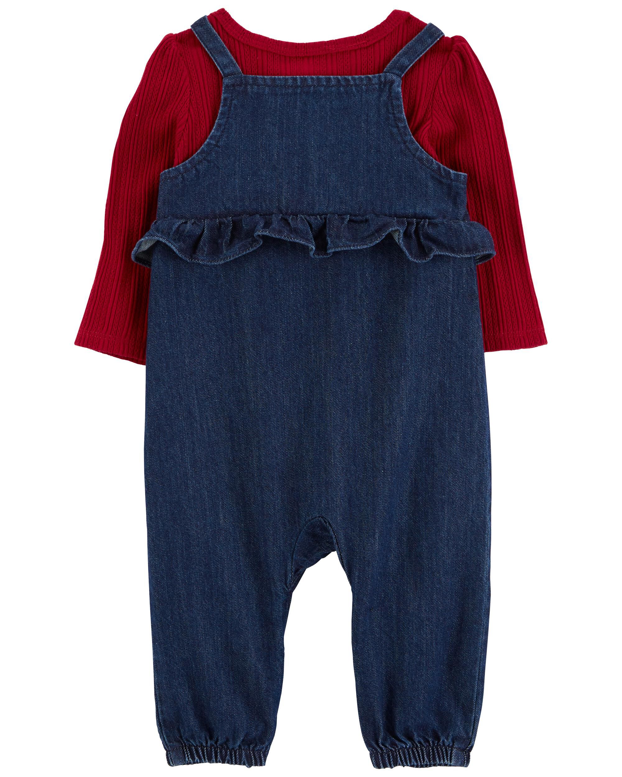 Baby girl denim jumpsuit outlet