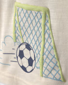 Tout-petit gar&ccedil;on - T-shirt &agrave; imprim&eacute; dino soccer - Cr&egrave;me, image 3 sur 5 diapositives