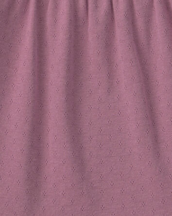 Baby Girl Long-Sleeve Fashion Bodysuit - Purple, 