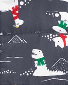 Dino Print Snowsuit, image 3 of 3 slides