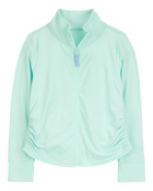 Enfant Blouson en tricot de couleur unie - Turquoise, image 1 sur 3 diapositives