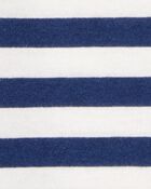 Toddler Striped Woven Short-Sleeve Tee, image 2 of 3 slides