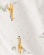 Baby Giraffe Fleece Loose Fit Wearable Blanket - Cream, image 3 of 4 slides