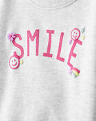 Baby Girl Smile French Terry Long-Sleeve Top & Skirt Set, image 2 of 6 slides