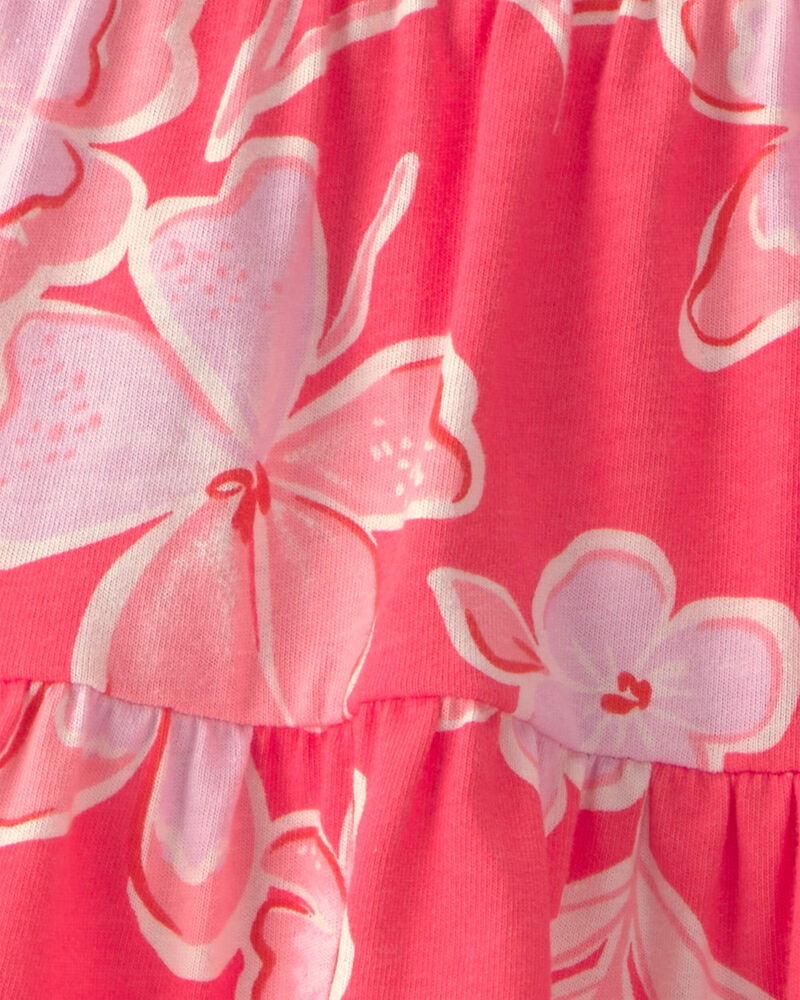 B&eacute;b&eacute; fille - Ensemble 2 pi&egrave;ces haut et jupe &agrave; motif floral - Orange, image 4 sur 4 diapositives
