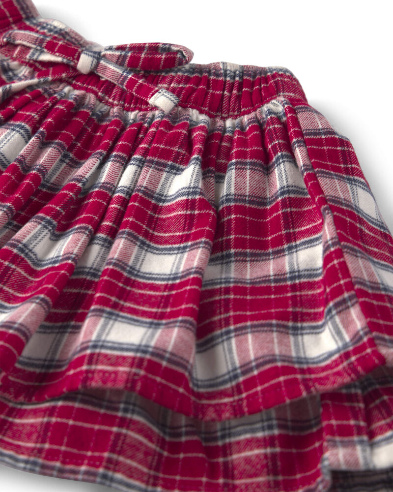 Toddler Girl Organic Cotton Flannel Skirt, image 3 of 4 slides