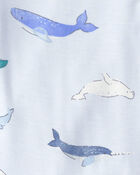Baby 2-Pack Whale Solid PurelySoft Long-Sleeve Multipack Bodysuits - Blue, image 4 of 7 slides