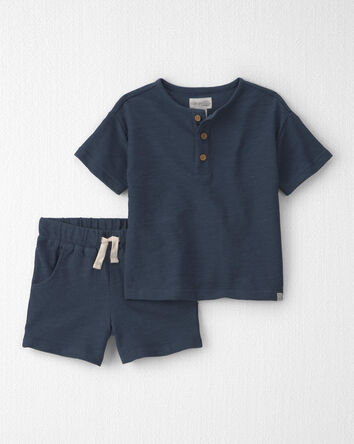 Toddler Boy 2-Piece Top & Short Set Made with Organic Cotton, 