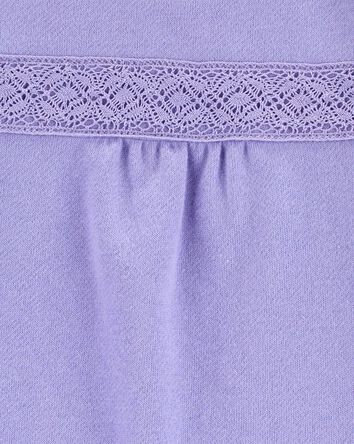 French Terry Eyelet Pullover, 