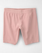 Girls 2-Piece Top & Short Set Made with Organic Cotton in Strawberry Print, image 2 of 6 slides