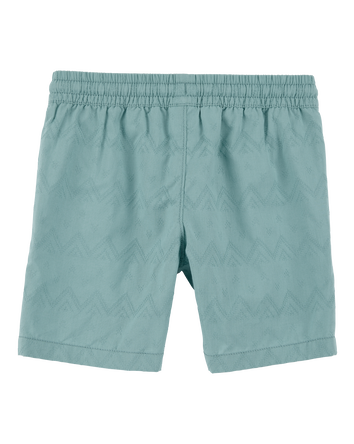 Kid Pull-On Bermuda Shorts - Teal, 