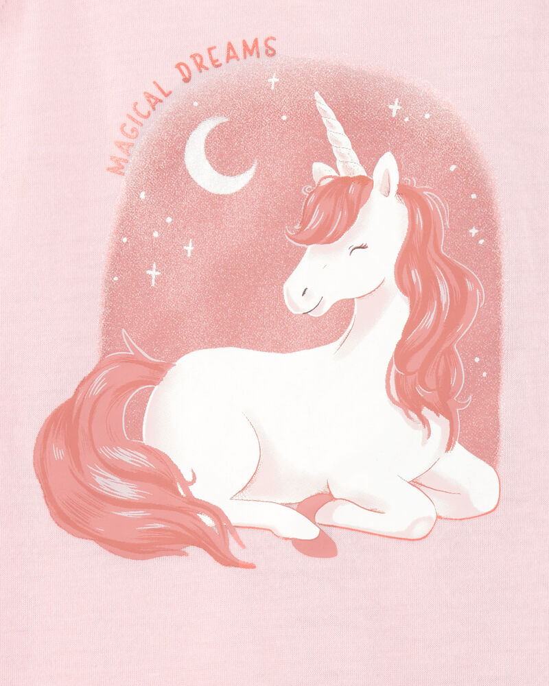 Girls 2-Pack Unicorn Nightgowns - Pink, image 2 of 4 slides