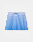 Girls Umbro Argentina Active Skort - Light Blue/White, image 4 of 7 slides