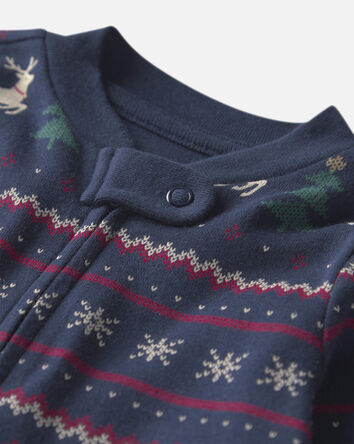 Baby Organic Cotton Fair Isle Sleepers, 